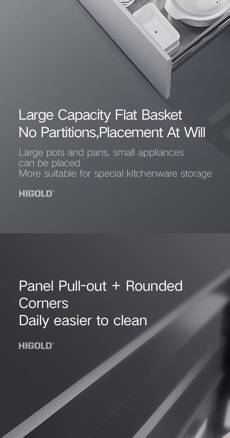 Higold 500mm Cabinet Pull Basket Double Drawer Dish