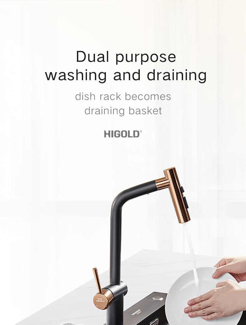 Higold 500mm Cabinet Pull Basket Double Drawer Dish