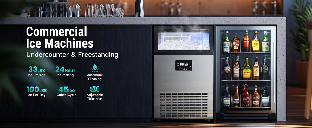Commercial Ice Maker Machine Stainless Steel Under Counter