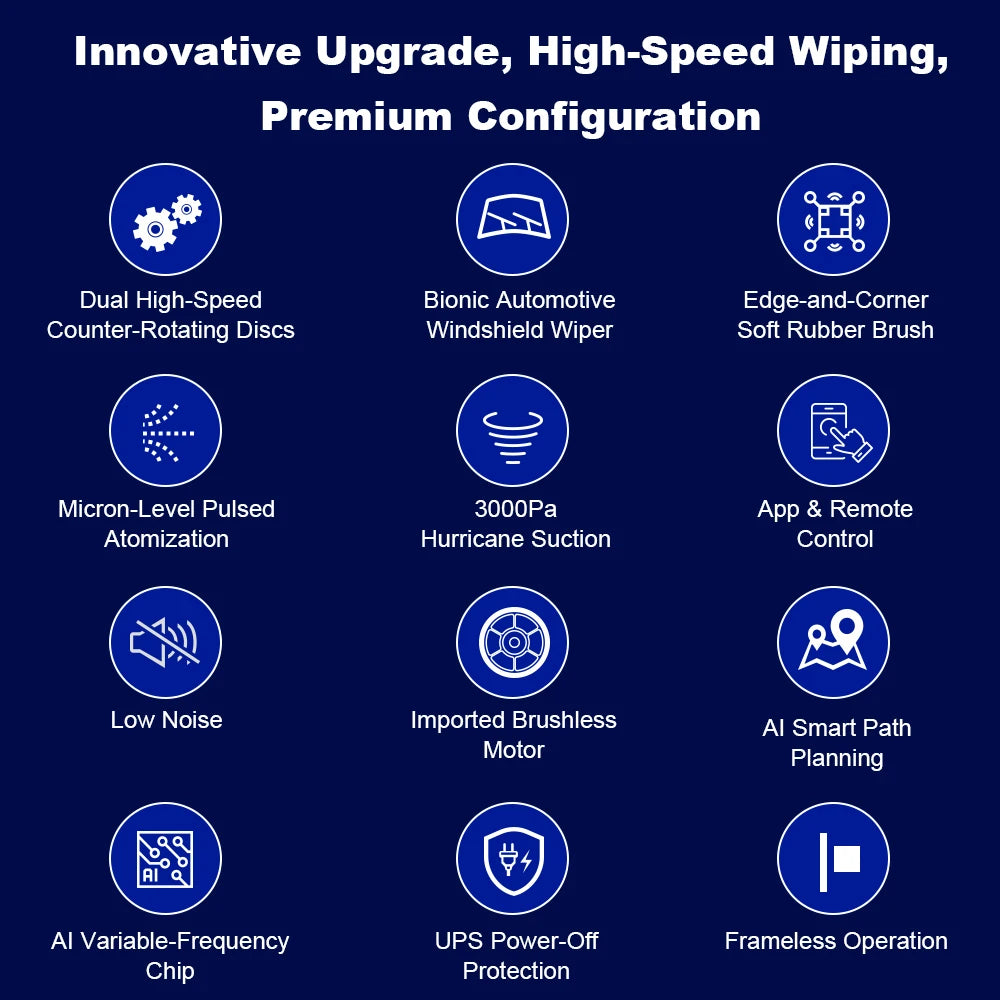 Window Cleaning Robot Liectroux G8 High-Speed Cleaning Double