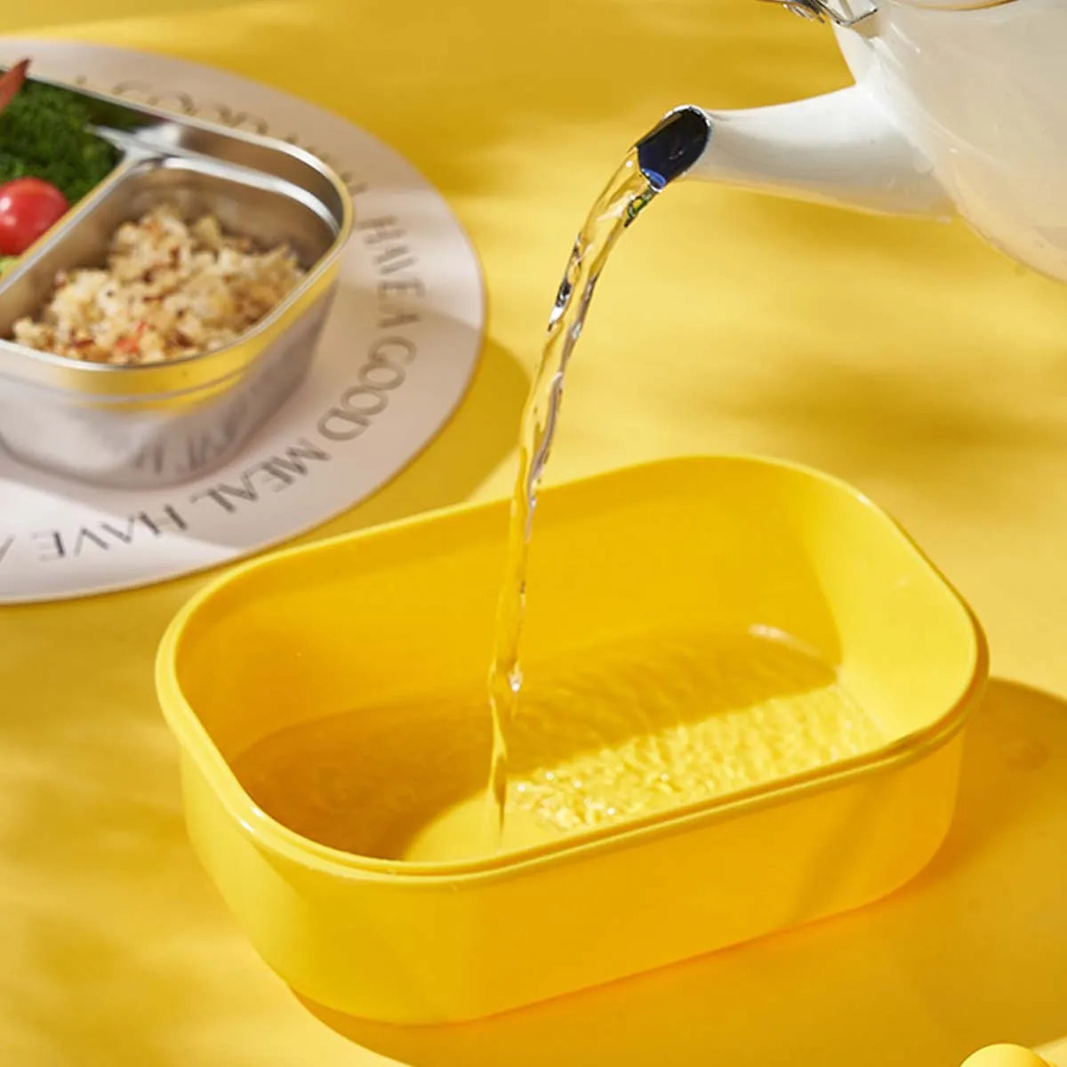 Cartoon Stainless Steel Lunch Box Reusable Leakproof Bento