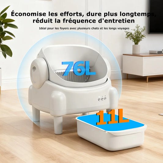 76l 8l Smart Self-Cleaning Cat Litter Box Pet