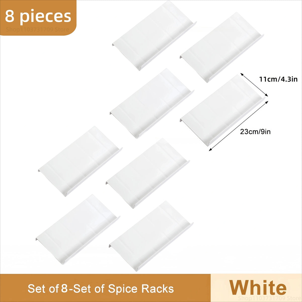 2/4/8-Layer Spice Drawer Storage Rack Adjustable Organizer Spice
