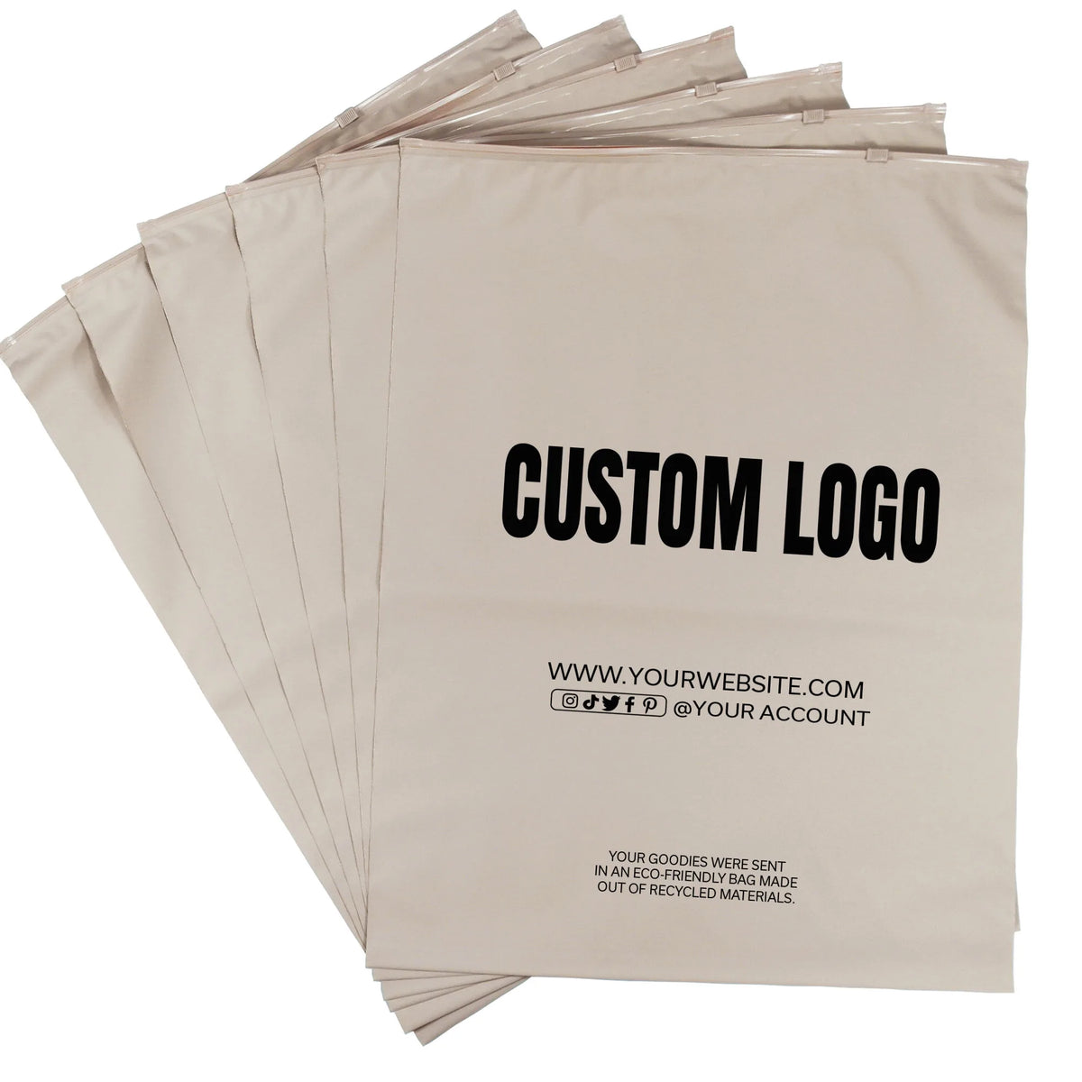 Custom Frosted Zipper Bag Storage Bag Clothing Swimsuit