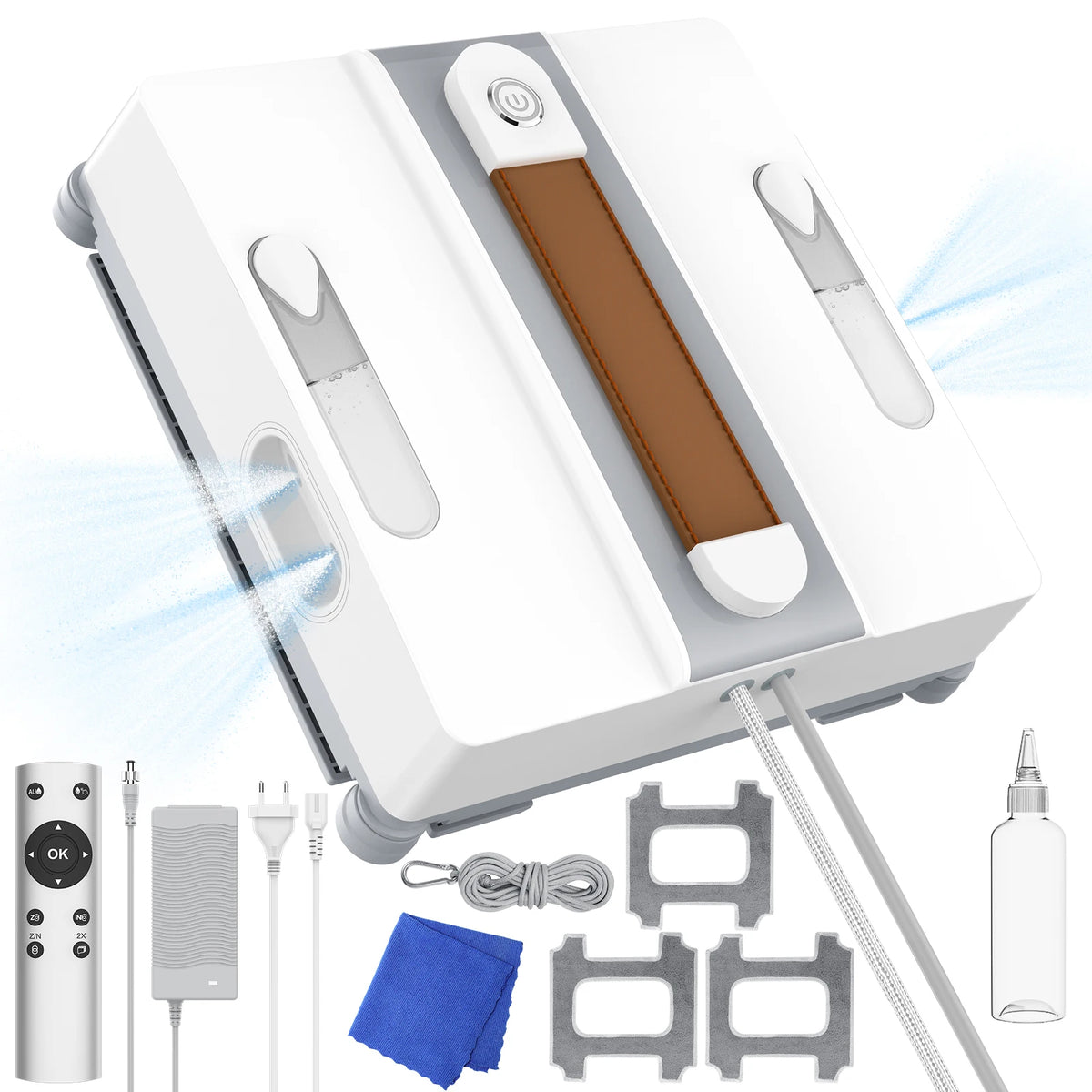 Window Cleaning Robot 4-Way Water Spray High-Rise Vacuum