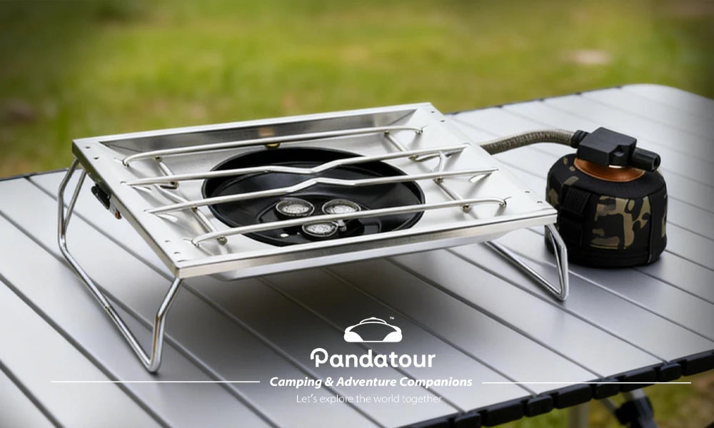 Pandatour Camping Igt Table Stove Windproof Stainless Steel