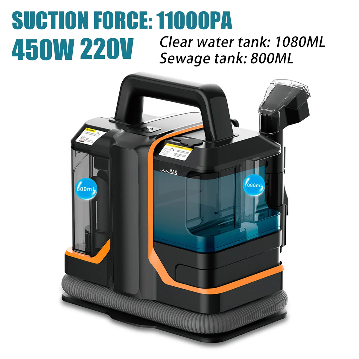Wet Dry Vacuum Cleaner 15kpa Corded Sofa Carpet