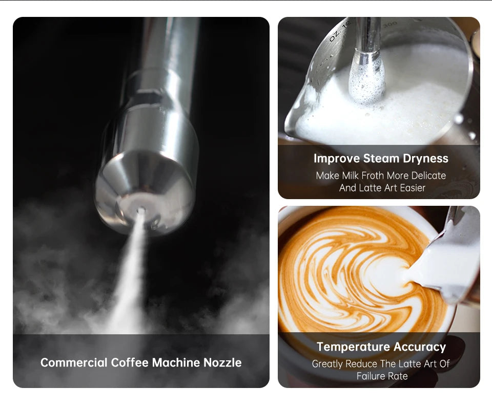 Hibrew Coffee Maker Cafetera 20 Bar Inox Semi
