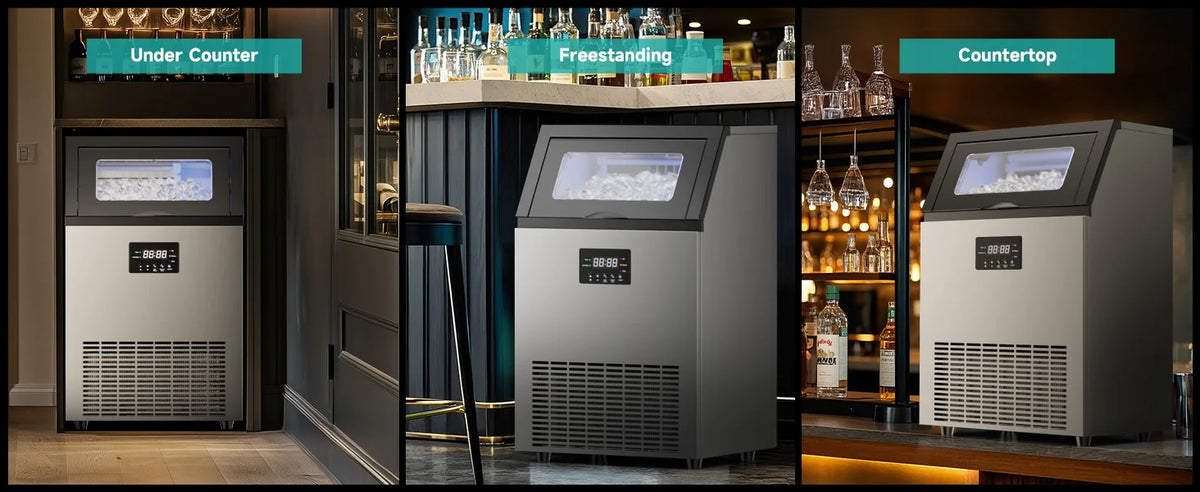 Commercial Ice Maker Machine Stainless Steel Under Counter