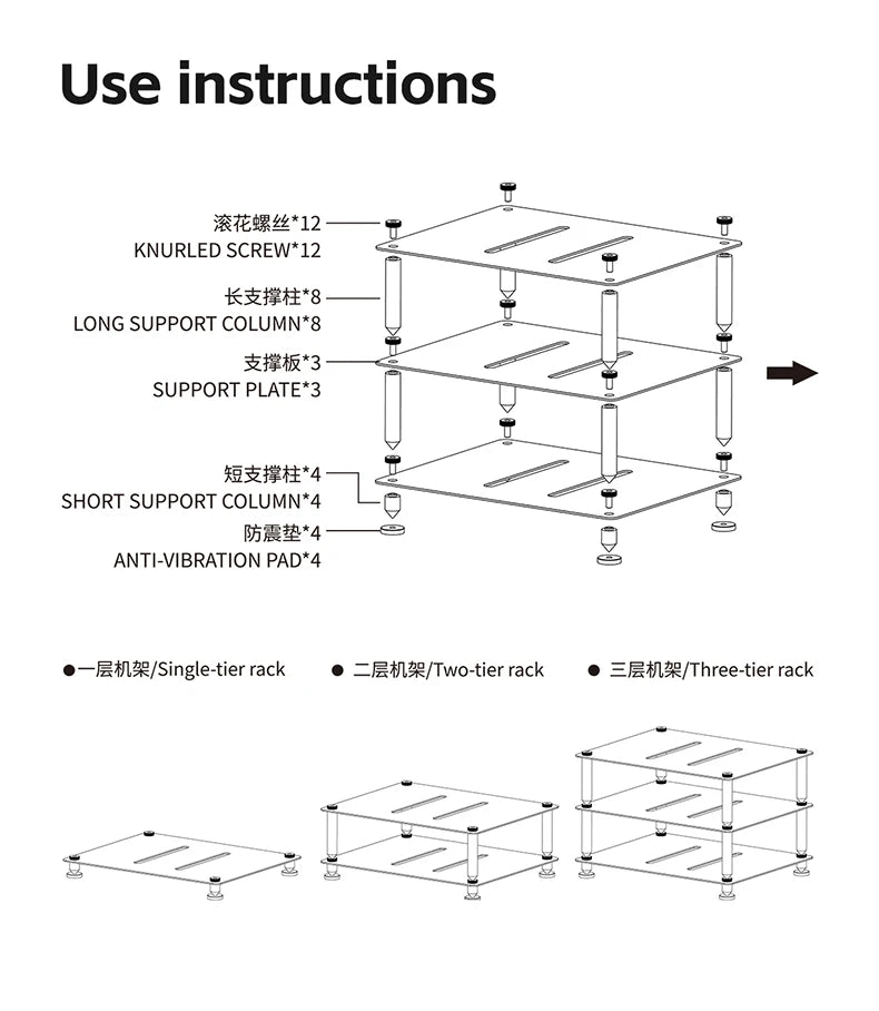 Fiio Modular Racking Hifi Audio Device Desktop Storage