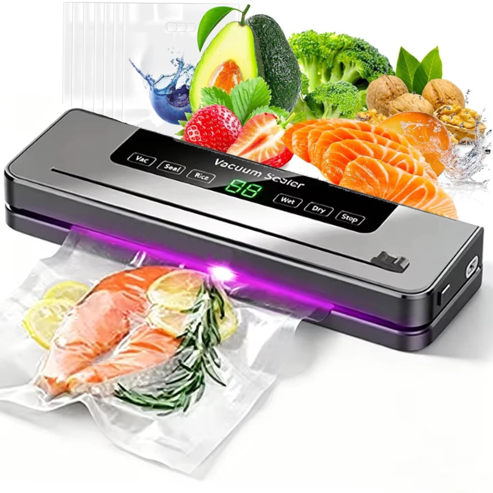 Vacuum Sealer Food Degasser Appliance Compressor Plastic Bag