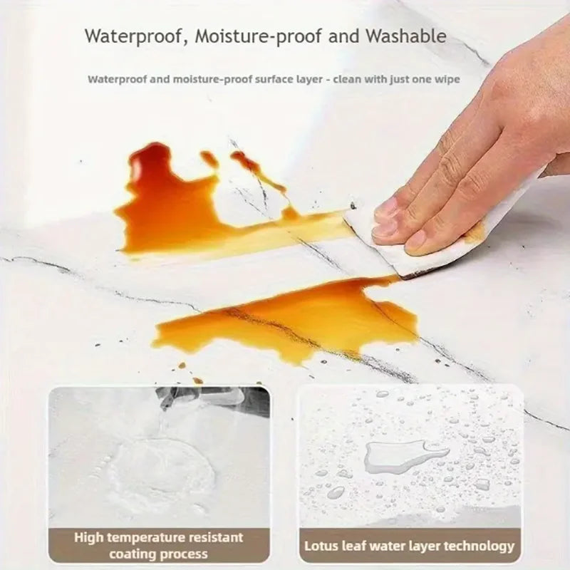 Self Adhesive Marble Wallpaper Pvc Waterproof Stain Resistant