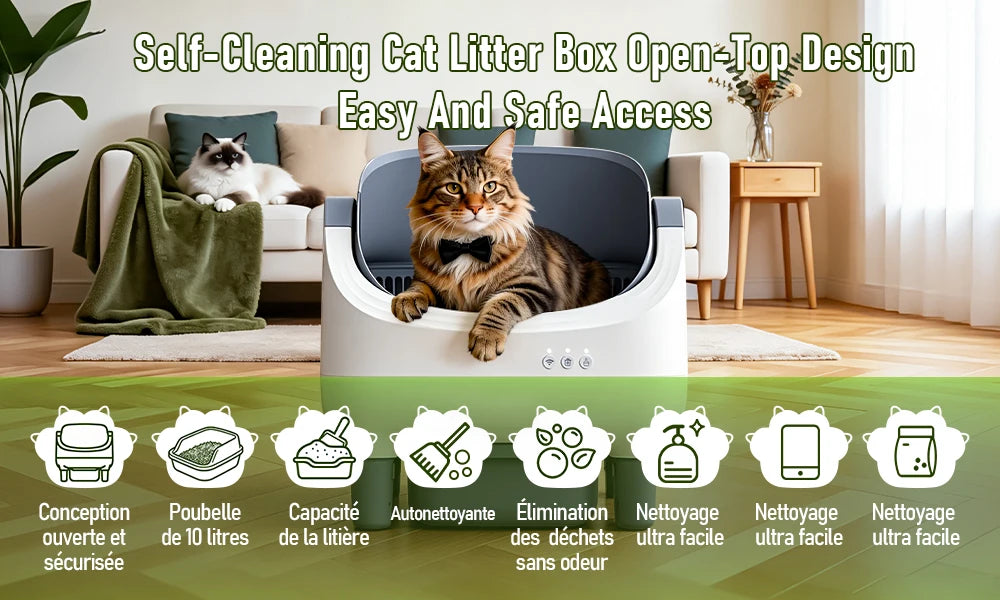 76l 11l Fully Automatic Self-Cleaning Cat Litter Box
