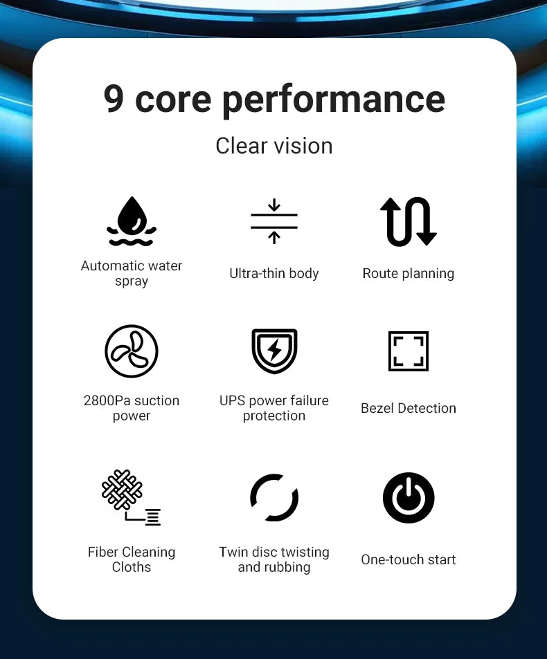 Divedeer Water Spray Window Cleaning Robot High Suction