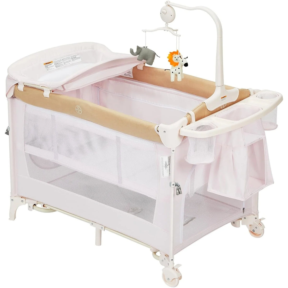 4-In-1 Baby Bed & Side-Sleeping Crib Baby Playpen