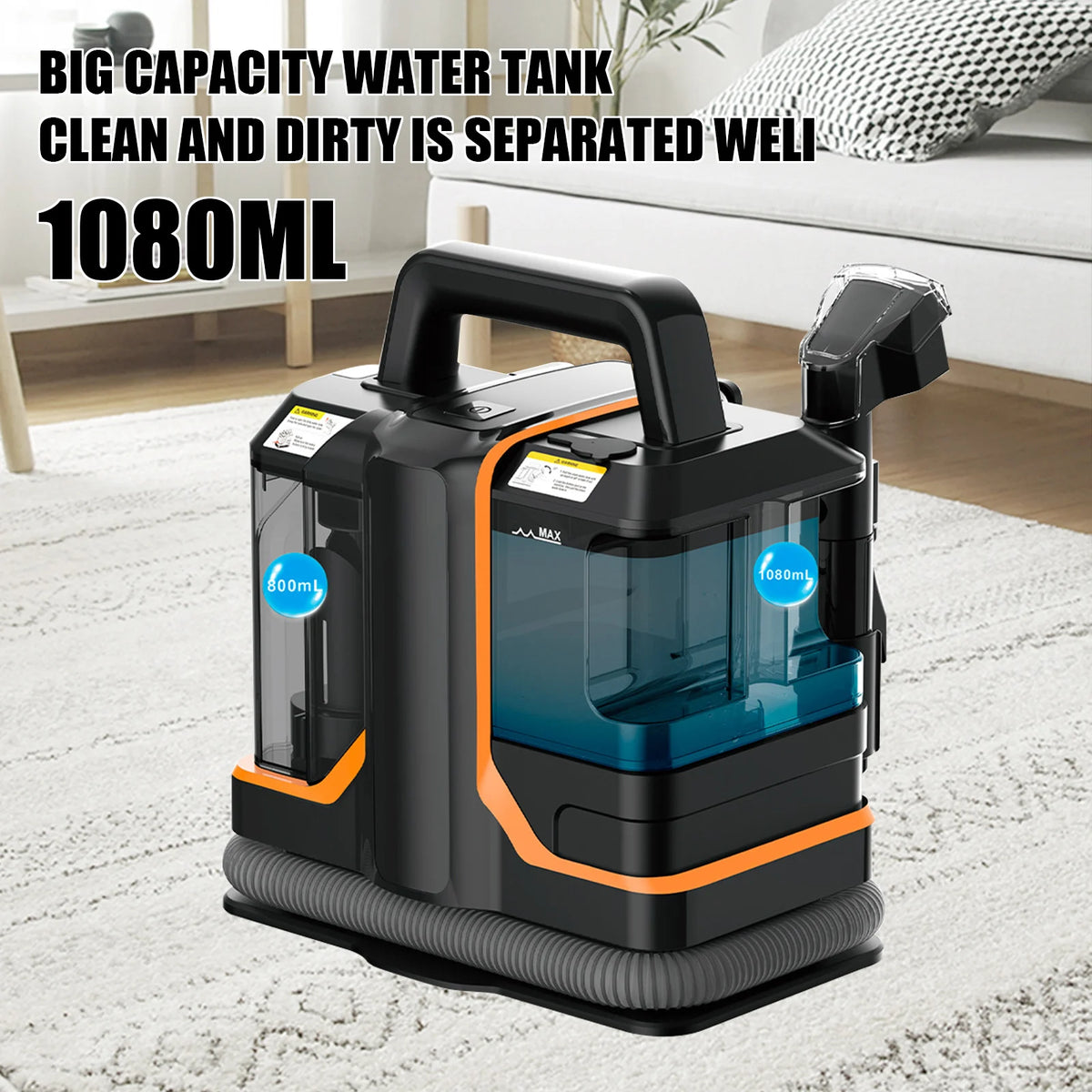 Wet Dry Vacuum Cleaner 15kpa Corded Sofa Carpet