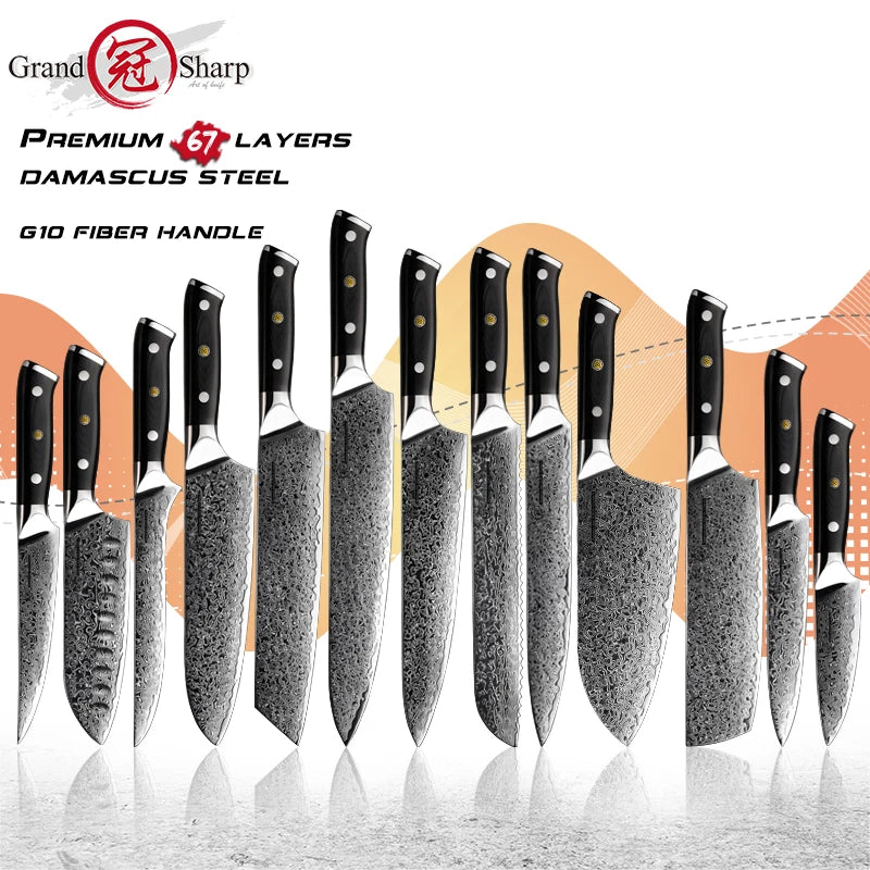Damascus Chef Knife Japanese Damascus Steel Japanese Kiritsuke