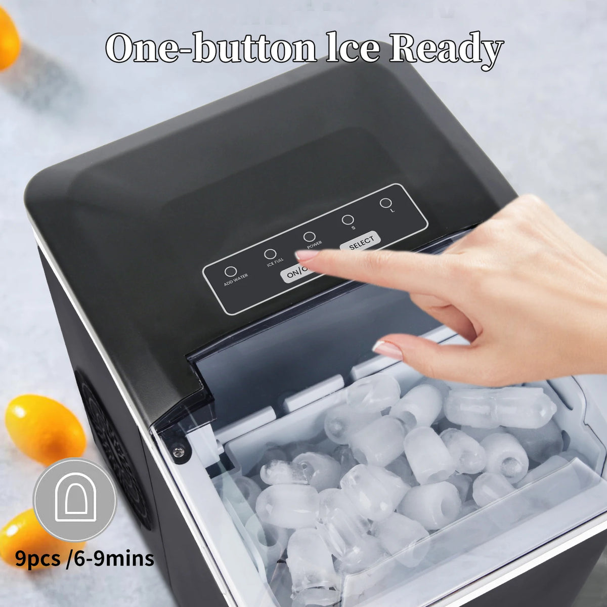 Automatic Ice Maker Mini Ice Machine Led Control