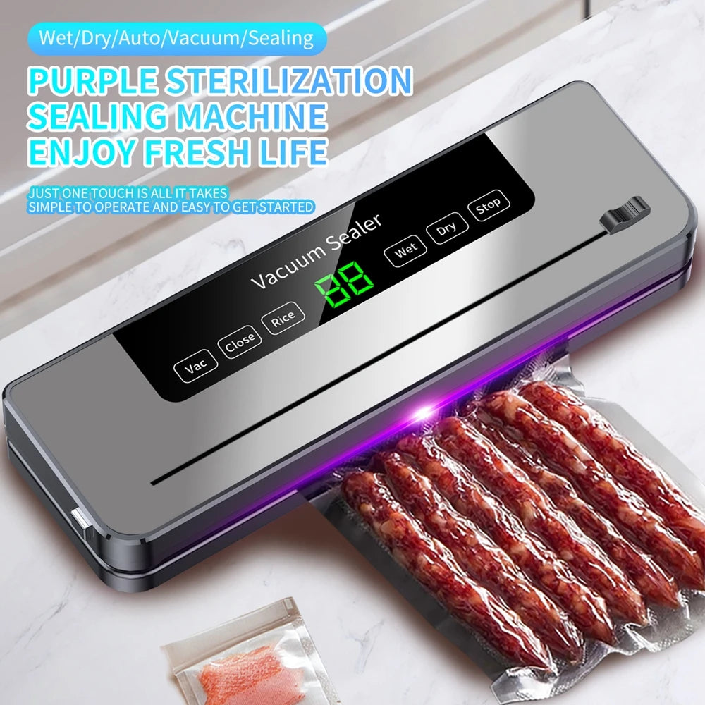 Vacuum Sealer Food Degasser Appliance Compressor Plastic Bag