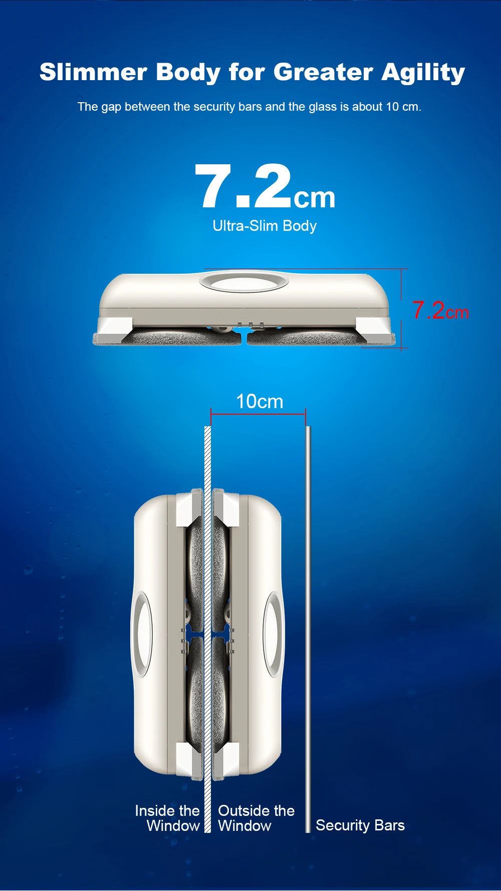 Window Cleaning Robot Liectroux G8 High-Speed Cleaning Double