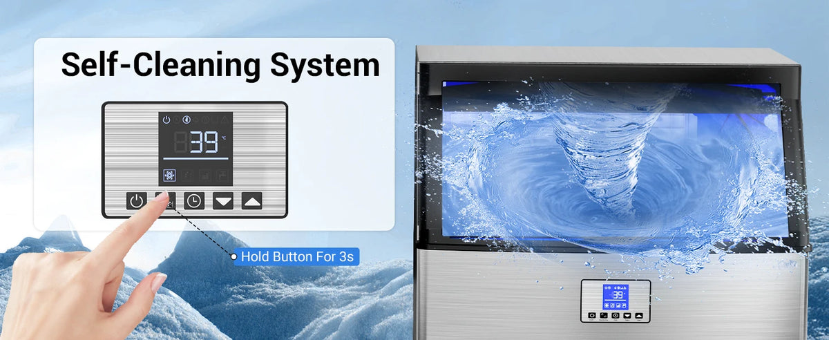 Commercial Ice Maker 450lbs/24h Ice Machine Commercial 120