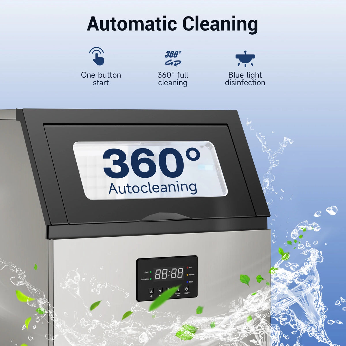 Commercial Ice Maker Machine Stainless Steel Under Counter