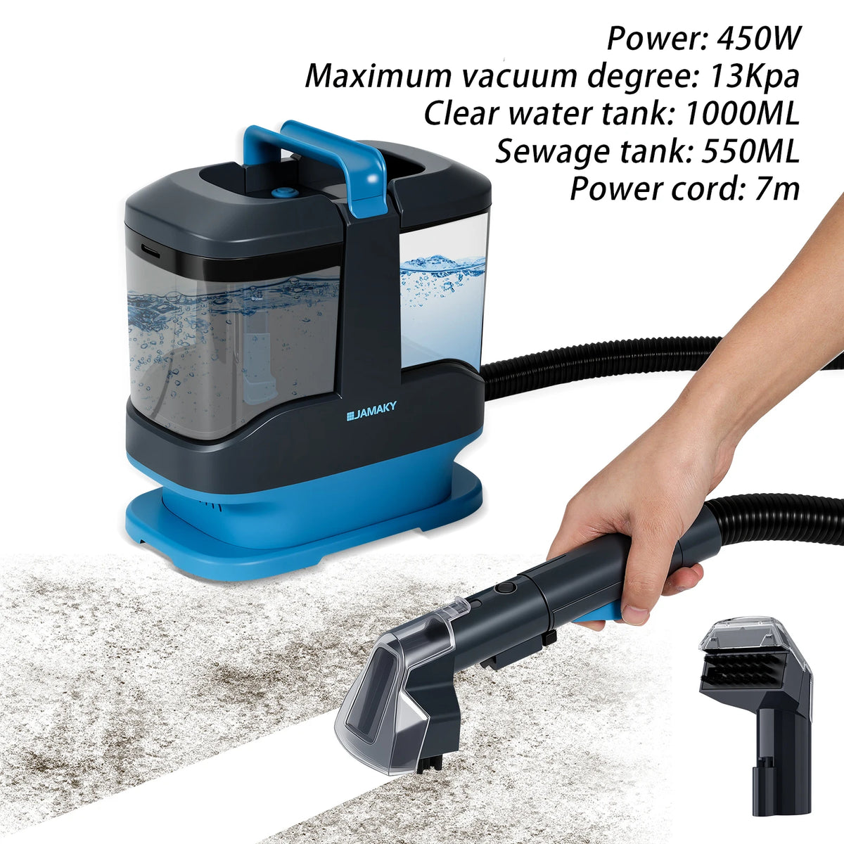 Wet Dry Vacuum Cleaner 15kpa Corded Sofa Carpet