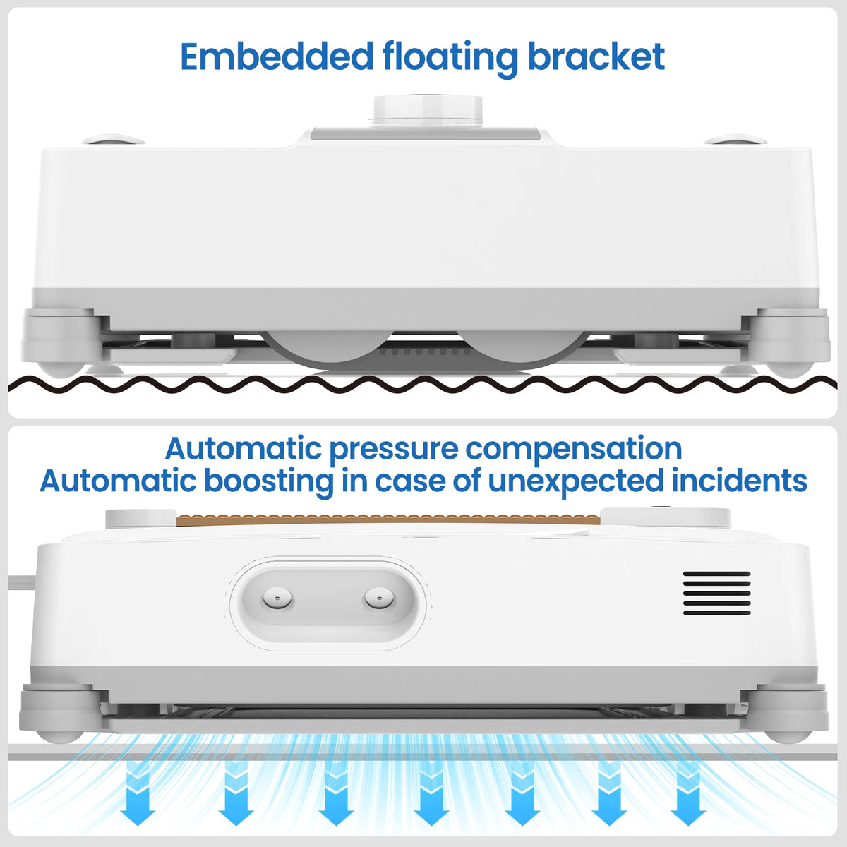 Window Cleaning Robot 4-Way Water Spray High-Rise Vacuum