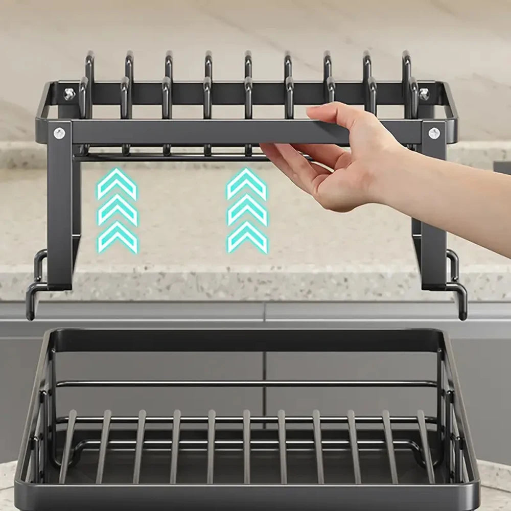 2-Tier Dish Rack Extra Large Dish Drying Rack