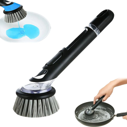 Washing Up Brush Detergent Dispenser Fillable Washing Up