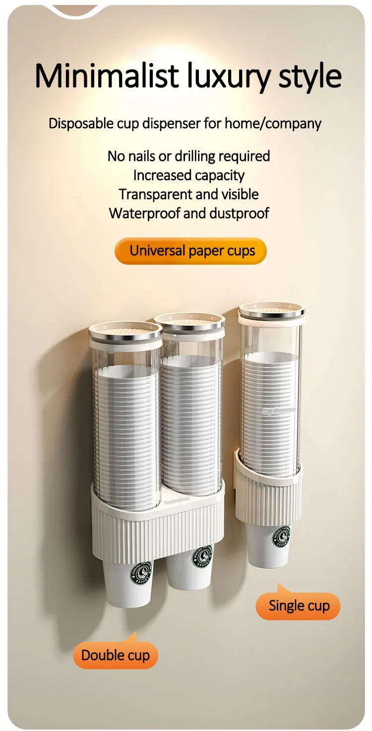 Water Dispenser High-End Paper Cup Holder Water Cup