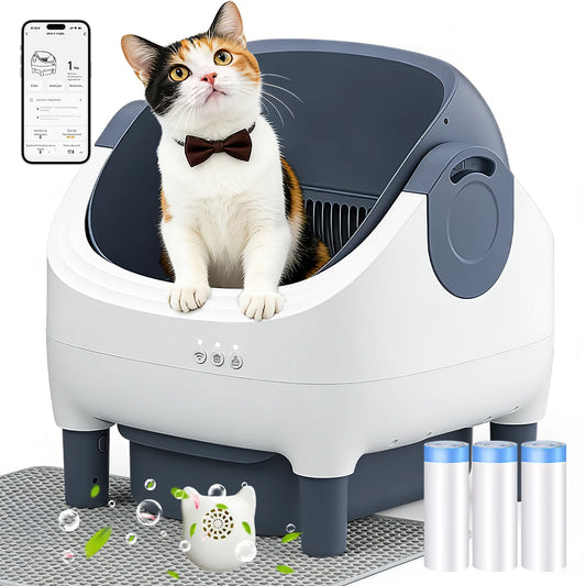 Mihtrov 76l Open Smart Cat Litter Box Fully