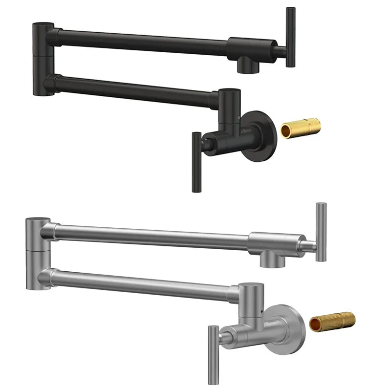 Pot Filler Faucet Wall Mount Stove Faucet Brass
