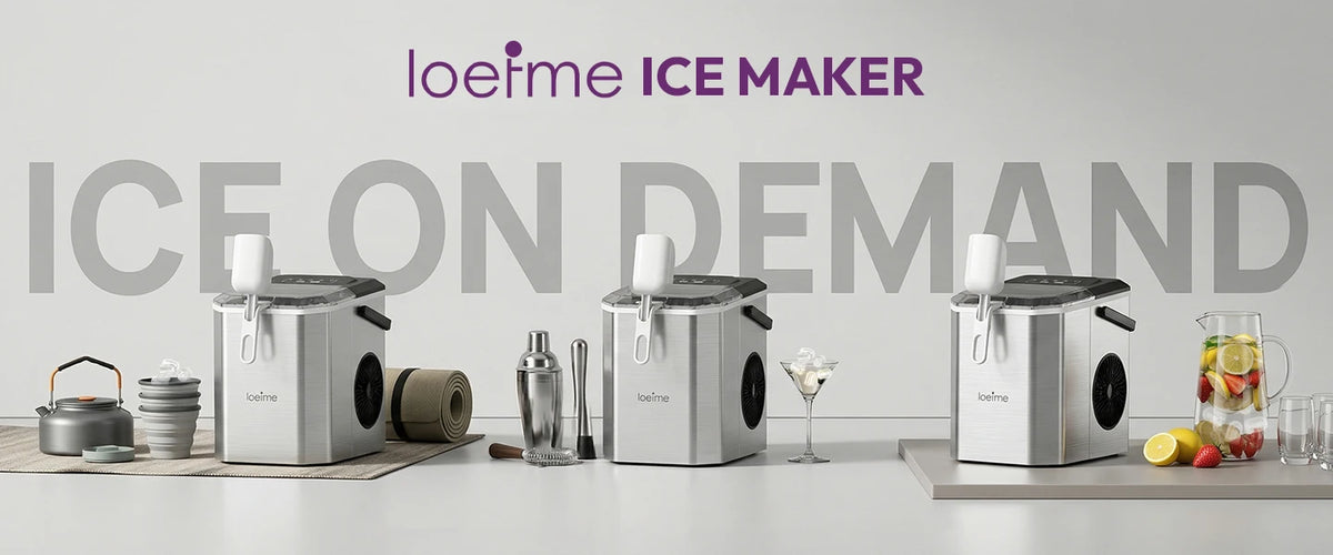 Loefme 12kg/24h Electric Ice Maker Desktop Fully Automatic