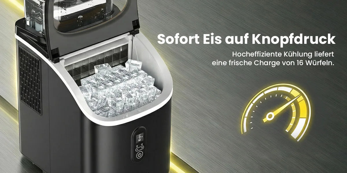 Loefme Ice Maker 15kg/24h 16 Ice Cubes In