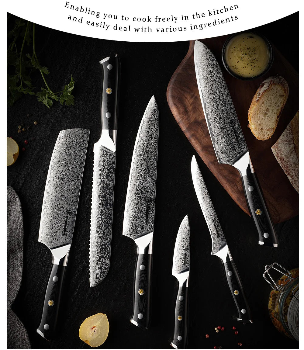 Damascus Chef Knife Japanese Damascus Steel Japanese Kiritsuke
