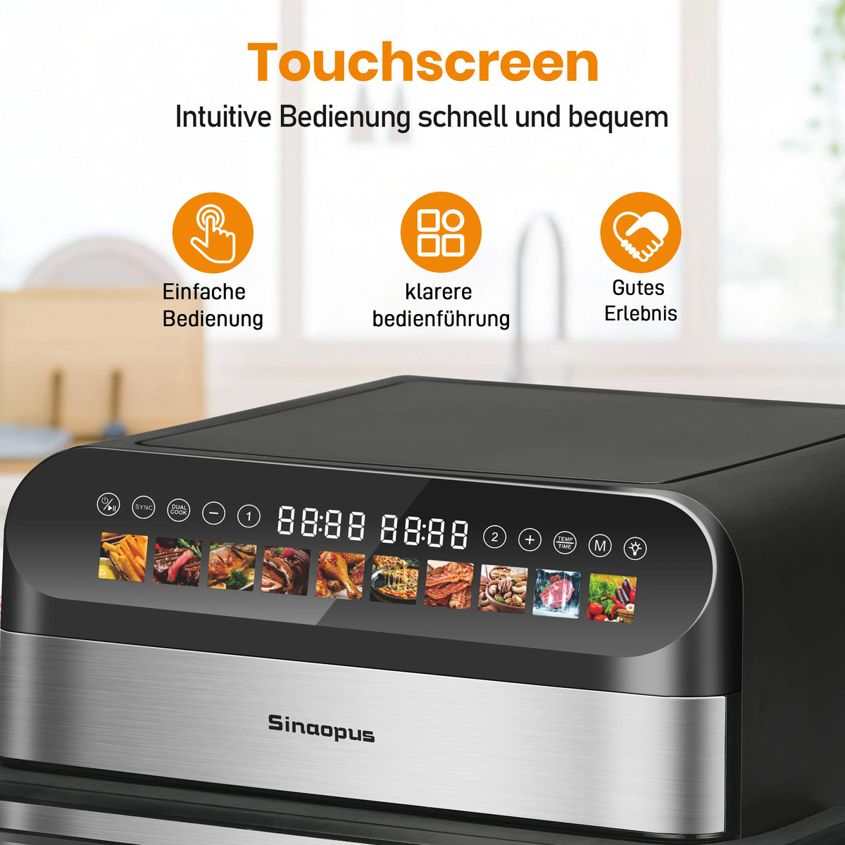 9l Dual Basket Air Fryer Oilless Cooker Led