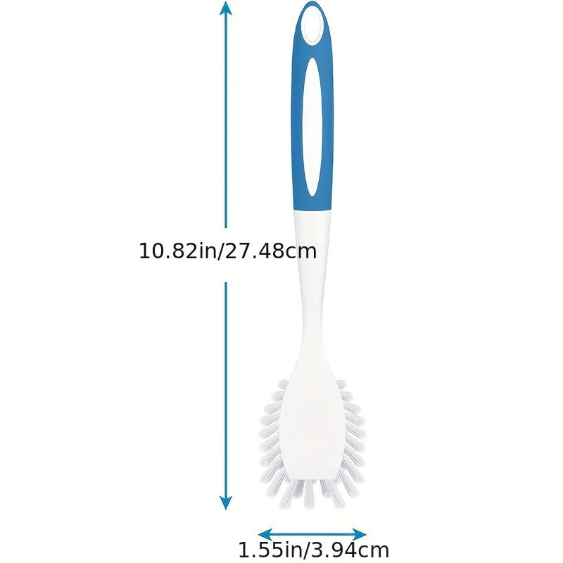 1pc Dish Brush With Handle Kitchen Scrub Brushes For Cleaning Dish Scrubber With Stiff Bristles For Sink Pots Pans