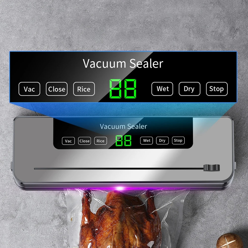 Vacuum Sealer Food Degasser Appliance Compressor Plastic Bag