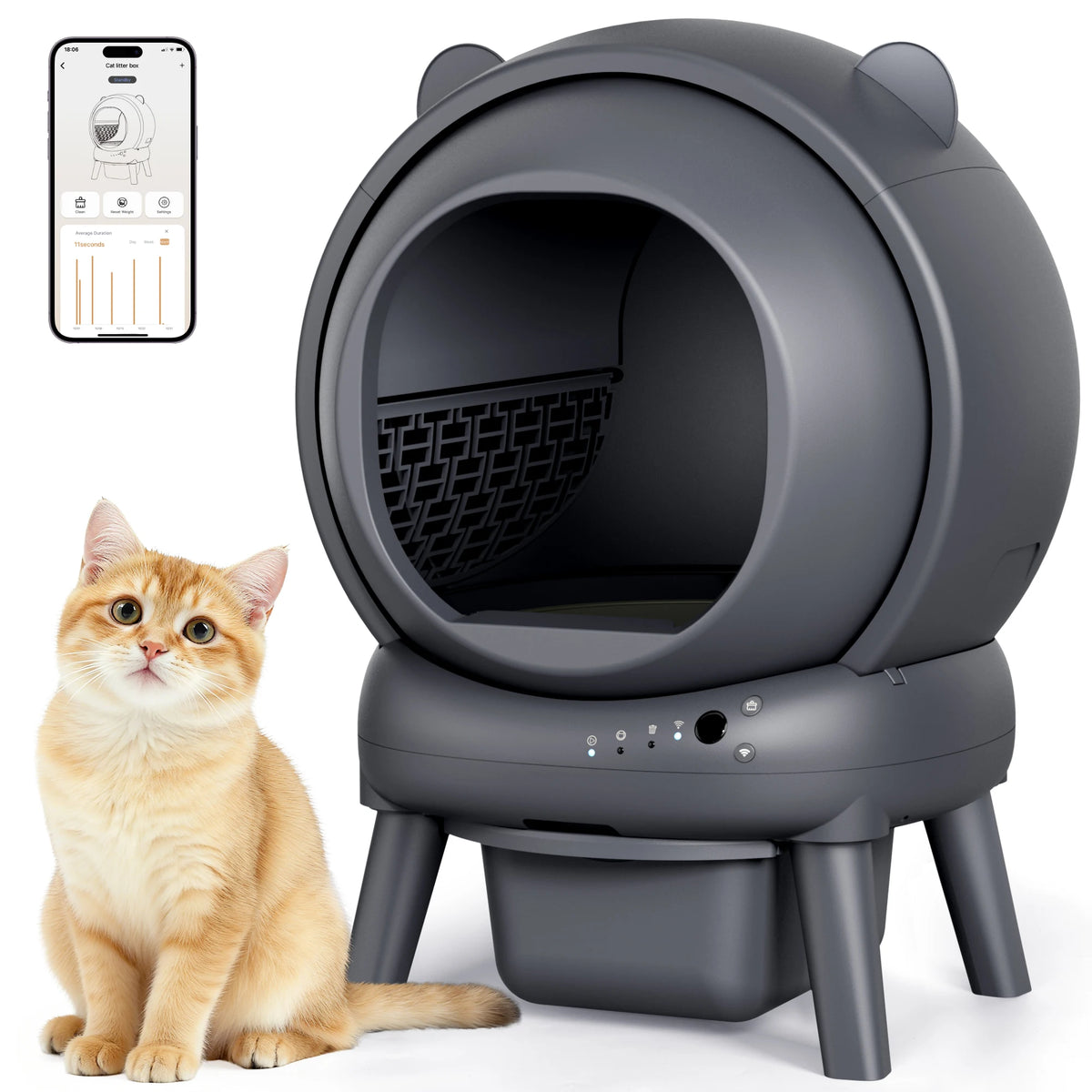 Cumridge Self-Cleaning Litter Box Is High-Performance Hygienic
