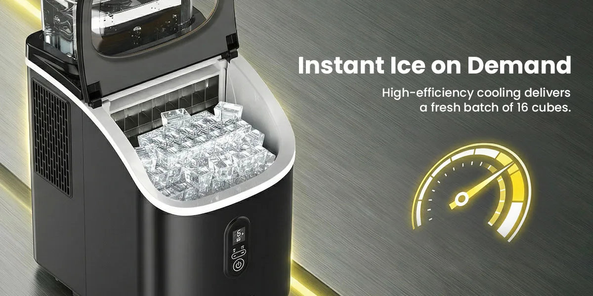 Loefme Ice Maker Machine 15kg/24h 6-13 Mins Quick