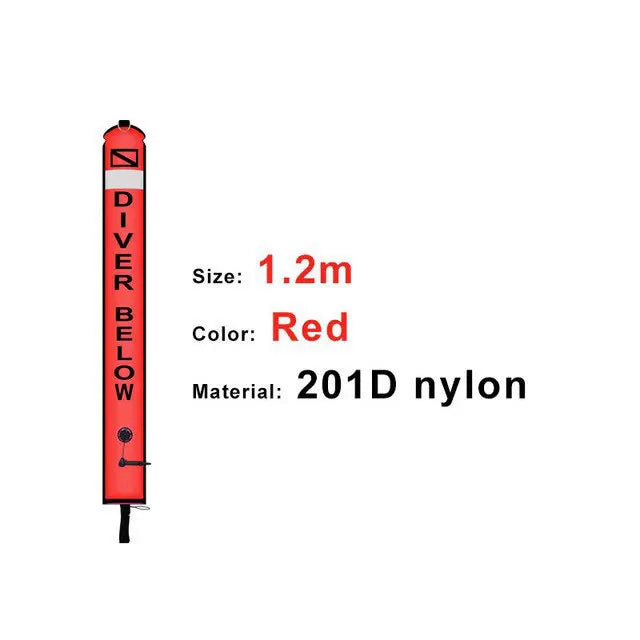 2m/1 5m/1 8m Scuba Diving Colored Buoy -