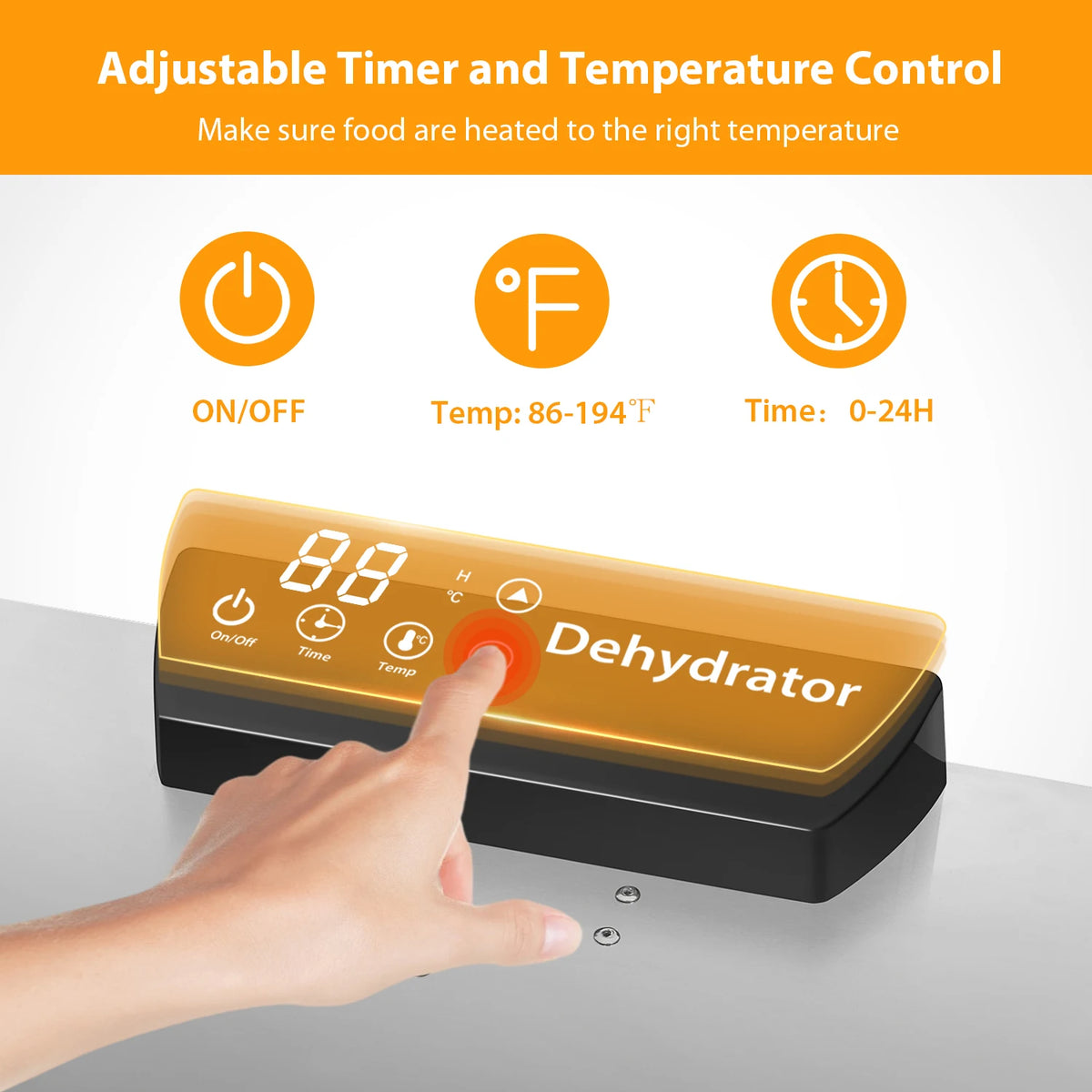 Commercial Grade Food Dehydrator Machine 110v 1500w Stainless