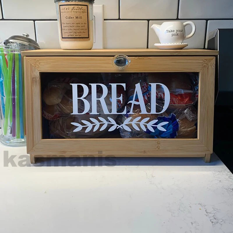 Bread Box Vinyl Sticker Bread Box Storage Label