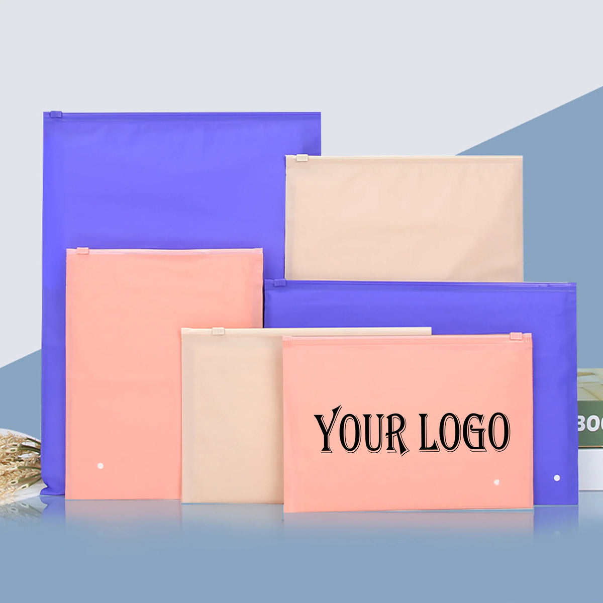 Custom Frosted Zipper Bag Storage Bag Clothing Swimsuit