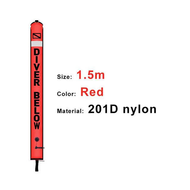 2m/1 5m/1 8m Scuba Diving Colored Buoy -