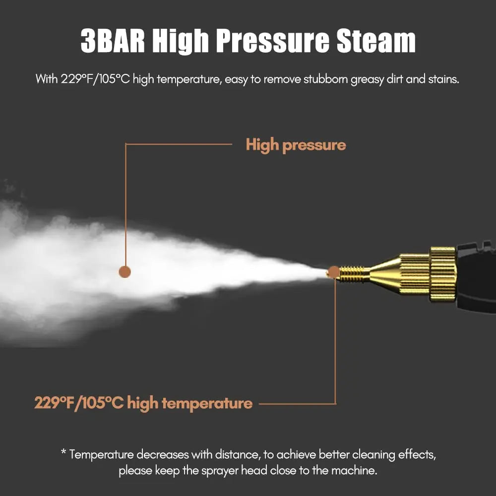 2500w Steam Cleaner High Temperature Pressurized Steam Cleaning