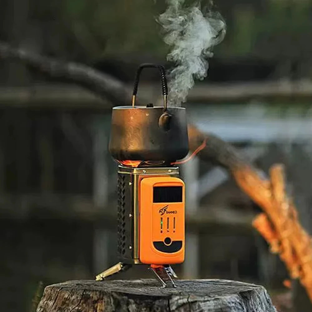 Outdoor Camping Smokefree Stove Power Generating Furnace Hiking
