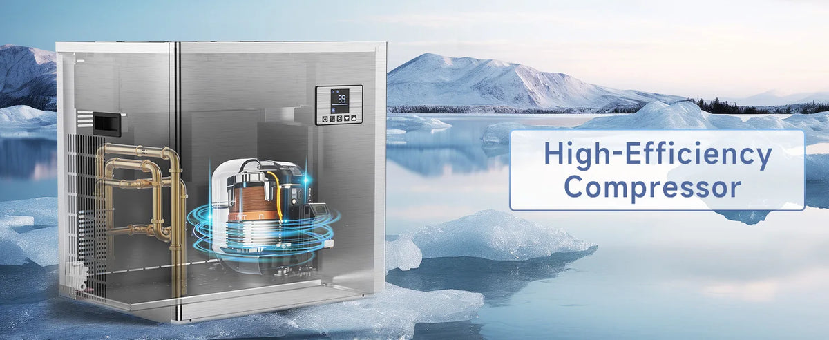 Commercial 580lbs/24h Ice Maker Machine Ice Ready In