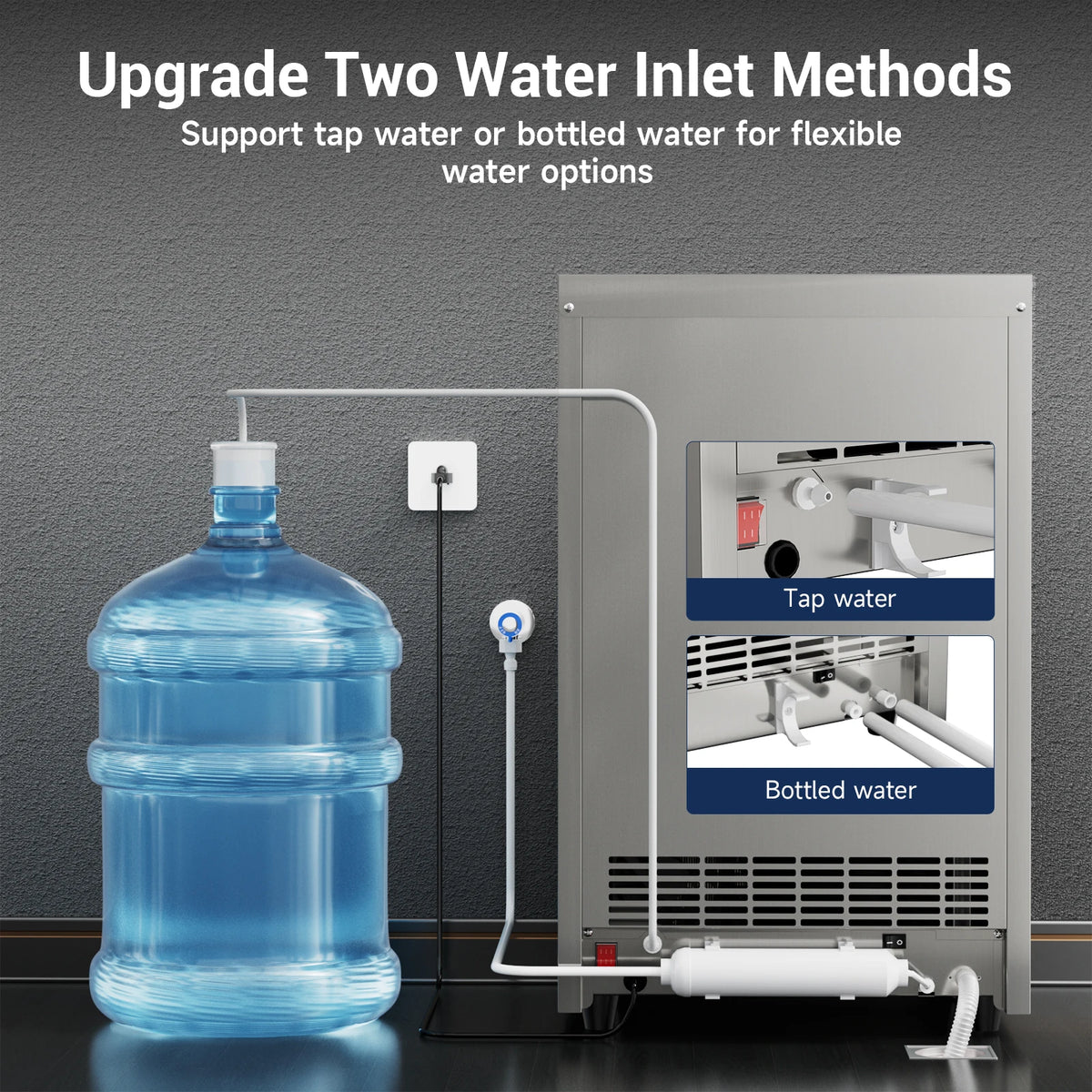 Commercial Ice Maker Machine Stainless Steel Under Counter